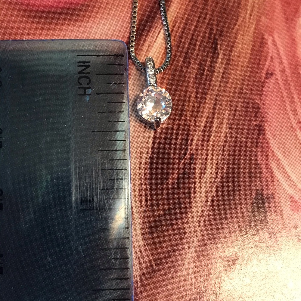🌟 Sterling Silver 925 Diamond Necklace - Picture 6 of 6